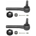 2X Moog Front Outer Steering Tie Rod End Kit for Ram 1500 3500 (RWD)