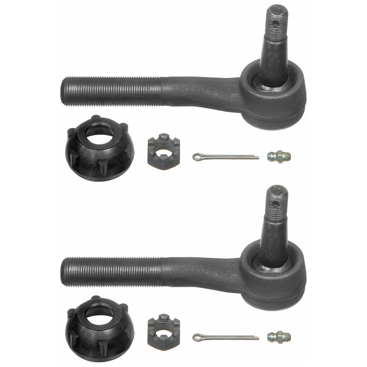 2X Moog Front Outer Steering Tie Rod End Kit for Ram 1500 3500 (RWD)