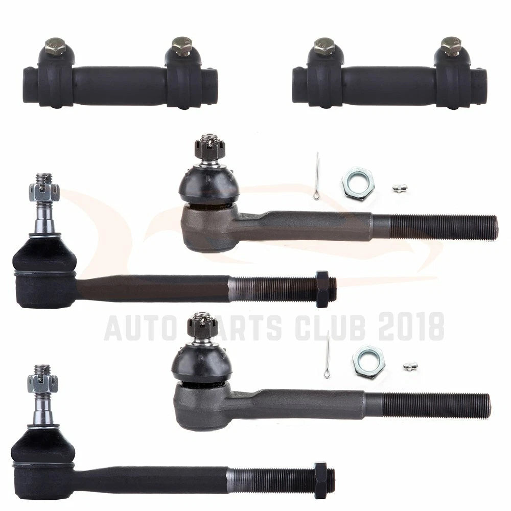 Set of 6 Tie Rod Ends for Chevy GMC K1500 K2500 K3500 