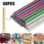 Multi Use Glittered Hot Melting Glues Pack of 50