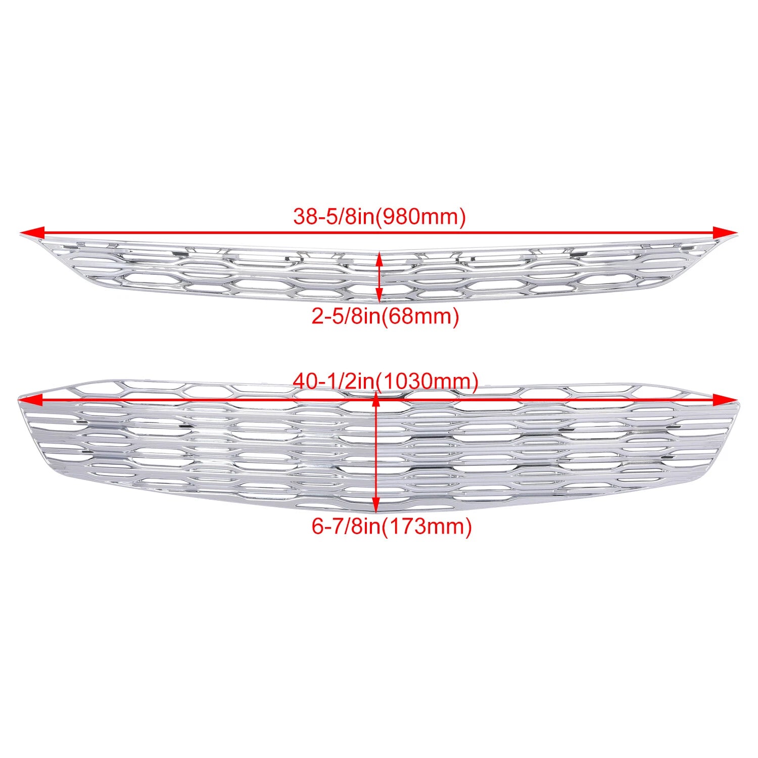 Chrome Snap On Grille Overlay for Chevy Malibu (2016–2018)