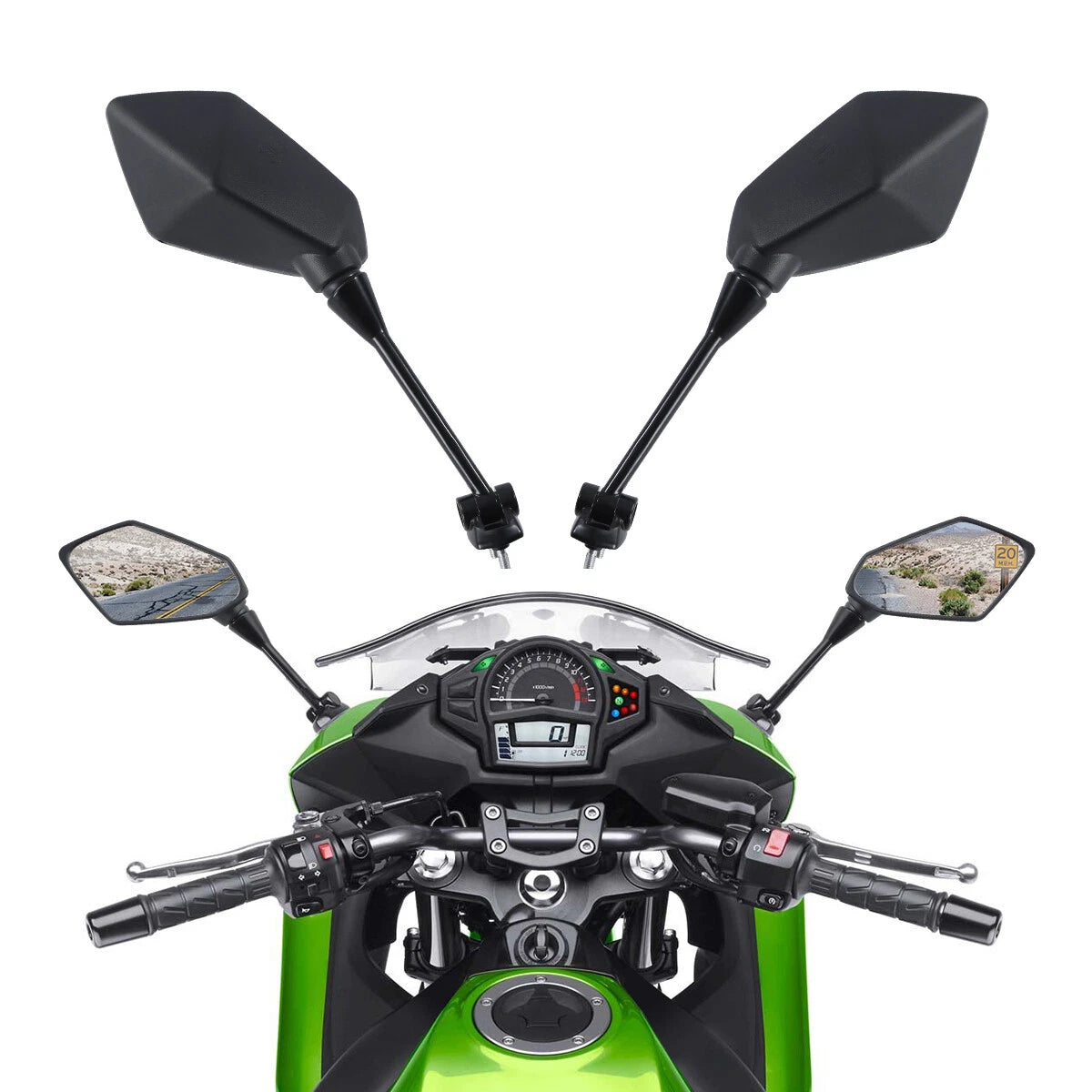 Rearview Side Mirrors for Kawasaki Ninja 650R (2009–2016), Z1000SX (2011–2014)