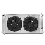 3-Row Aluminum Radiator + Fan Shroud for Chevy Blazer/S10, GMC Sonoma/Jimmy