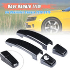 Carbon Fiber Style Door Handle Cover Trim for Chevrolet Camaro (2010–2015)