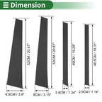 8 x Door Pillar Window Trim for BMW X5 (2014-2018) Carbon Fiber Pattern Black
