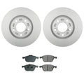 Bosch QuietCast Front Rotor & Akebono ProACT Brake Pad Kit for Mazda5 (2006–2015)