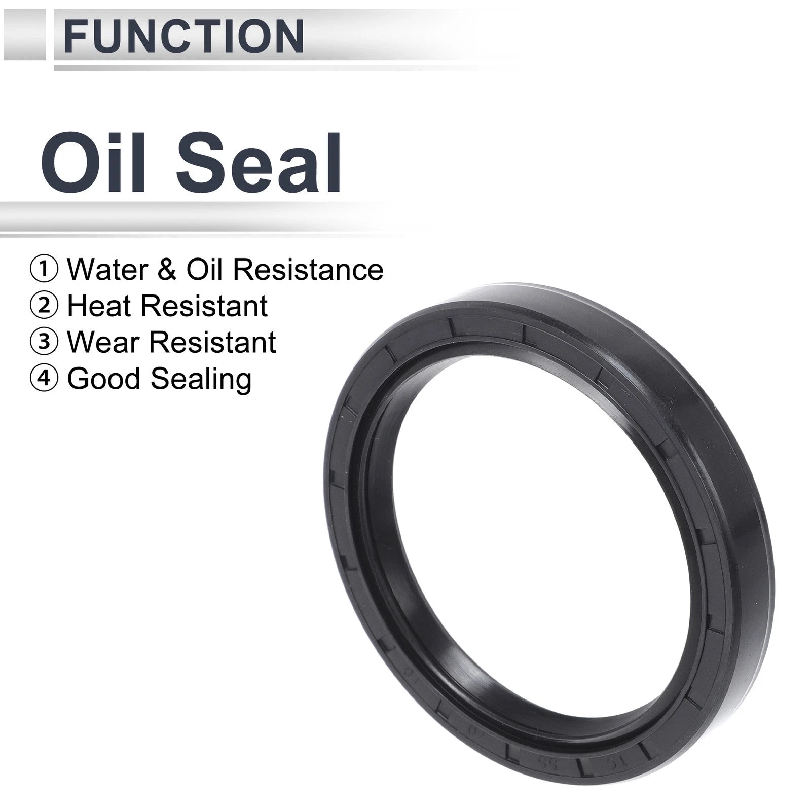 Set of 5 Oil Seal Rotary Shaft Seal NBR Rubber 55x70x10mm