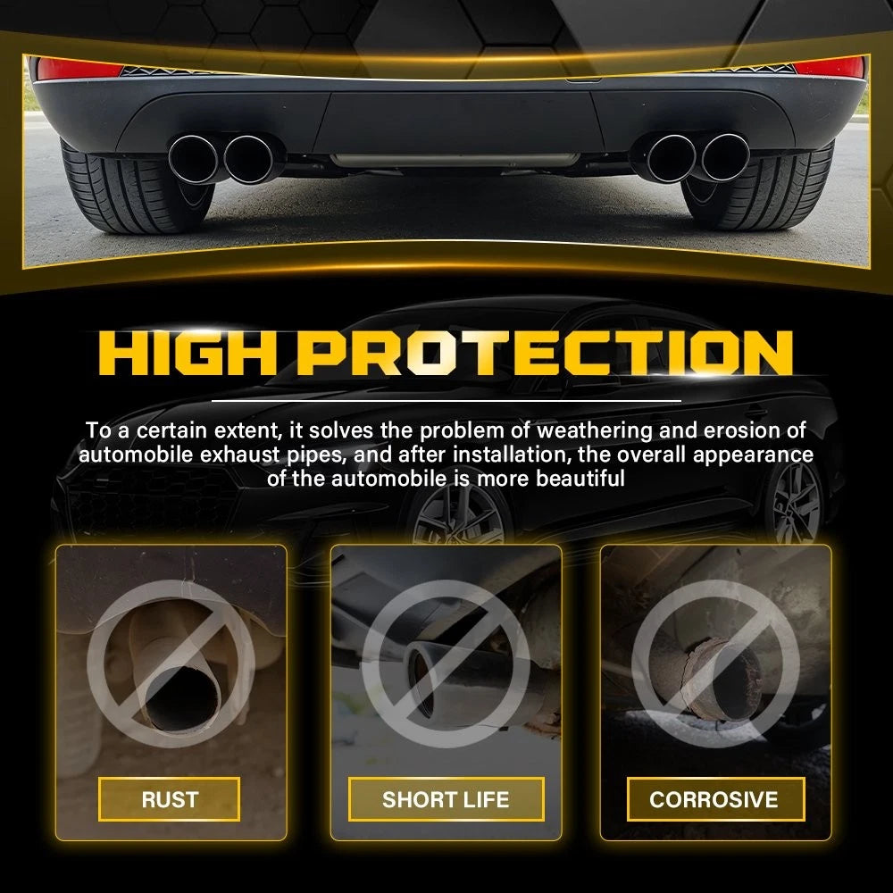2.5" In 7" Out Stainless Steel Muffler Exhaust Tip for Universal (2010–2023)