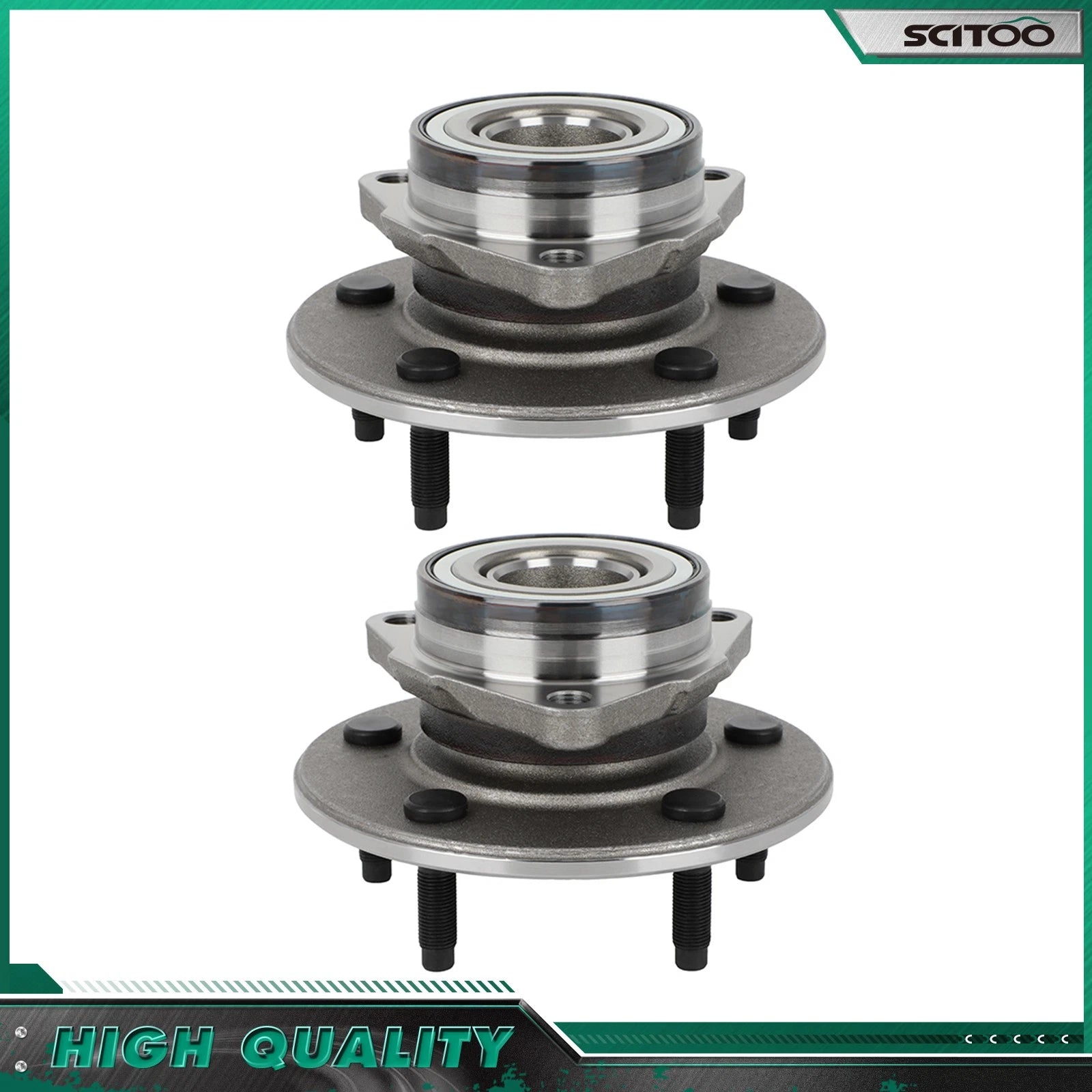 2X Front Wheel Bearing Hub for Dodge Ram 1500 (2000–2001)