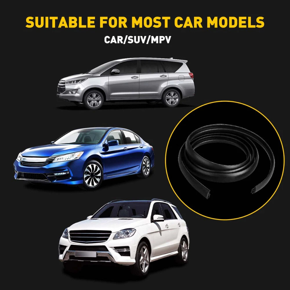 Rubber Windshield Weather Seal Trim for Ford Models (10FT)