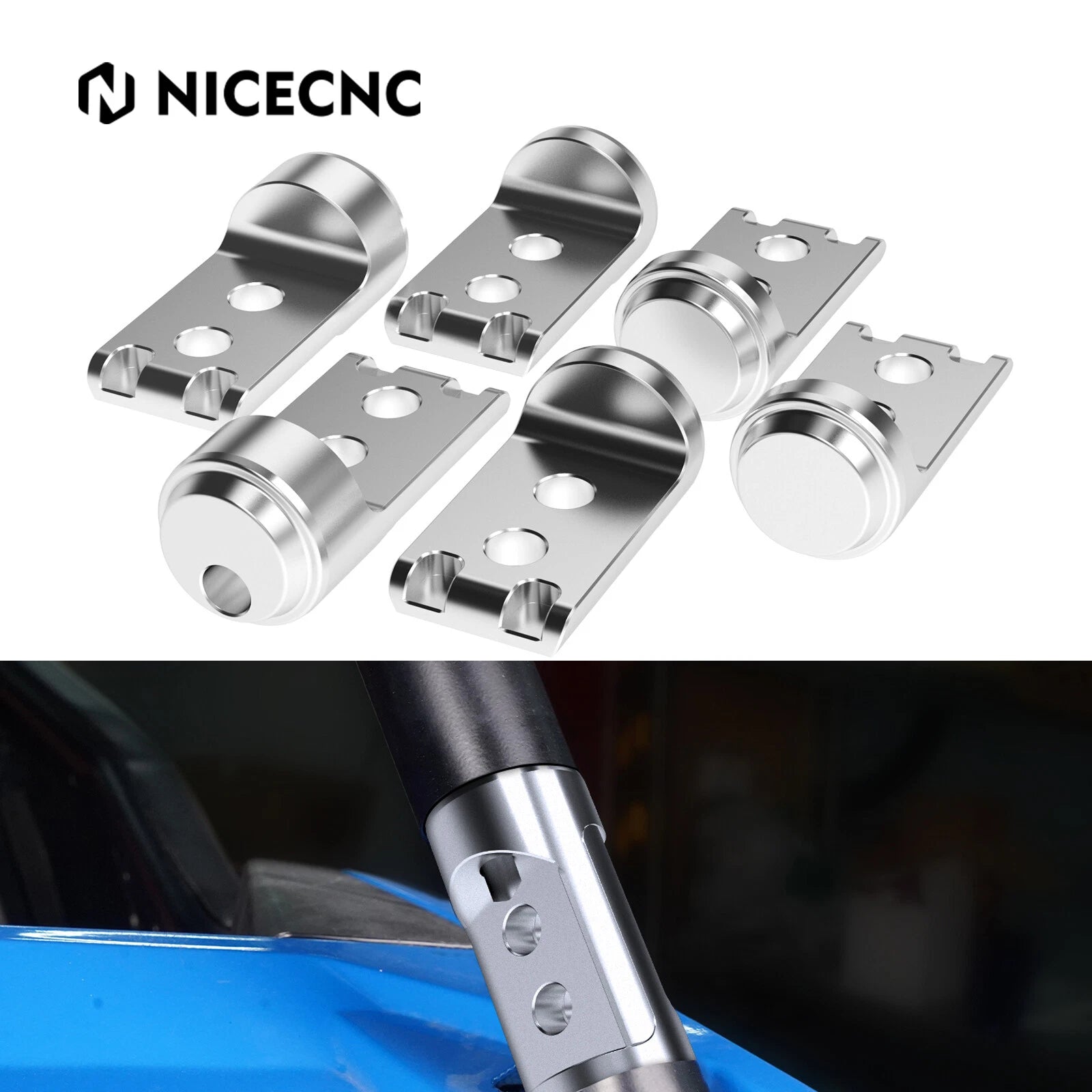 Roll Cage Connectors Adapters Bungs 1-3/4" for Polaris RZR XP 1000 800 900 (2014–2023)