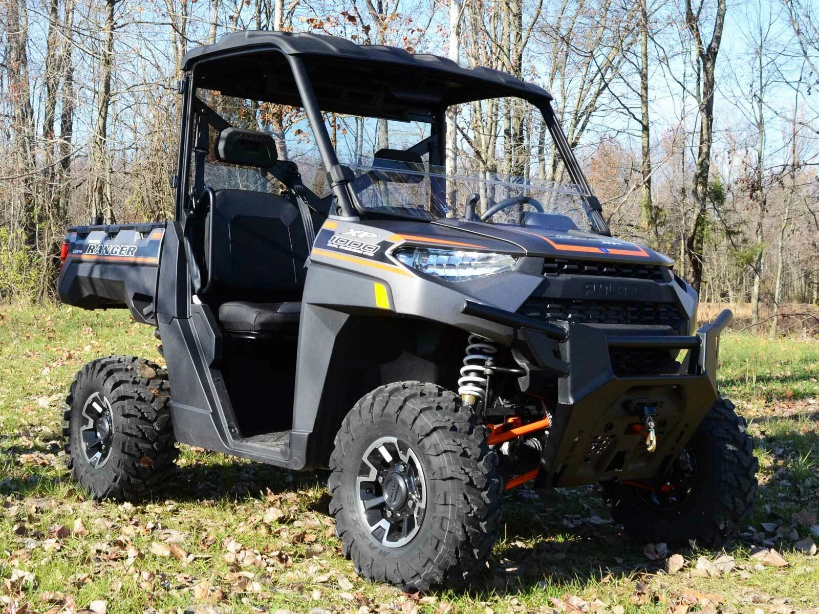 Scratch Resistant Half Windshield for Polaris Ranger 1000 Diesel/Crew (2017–2023)