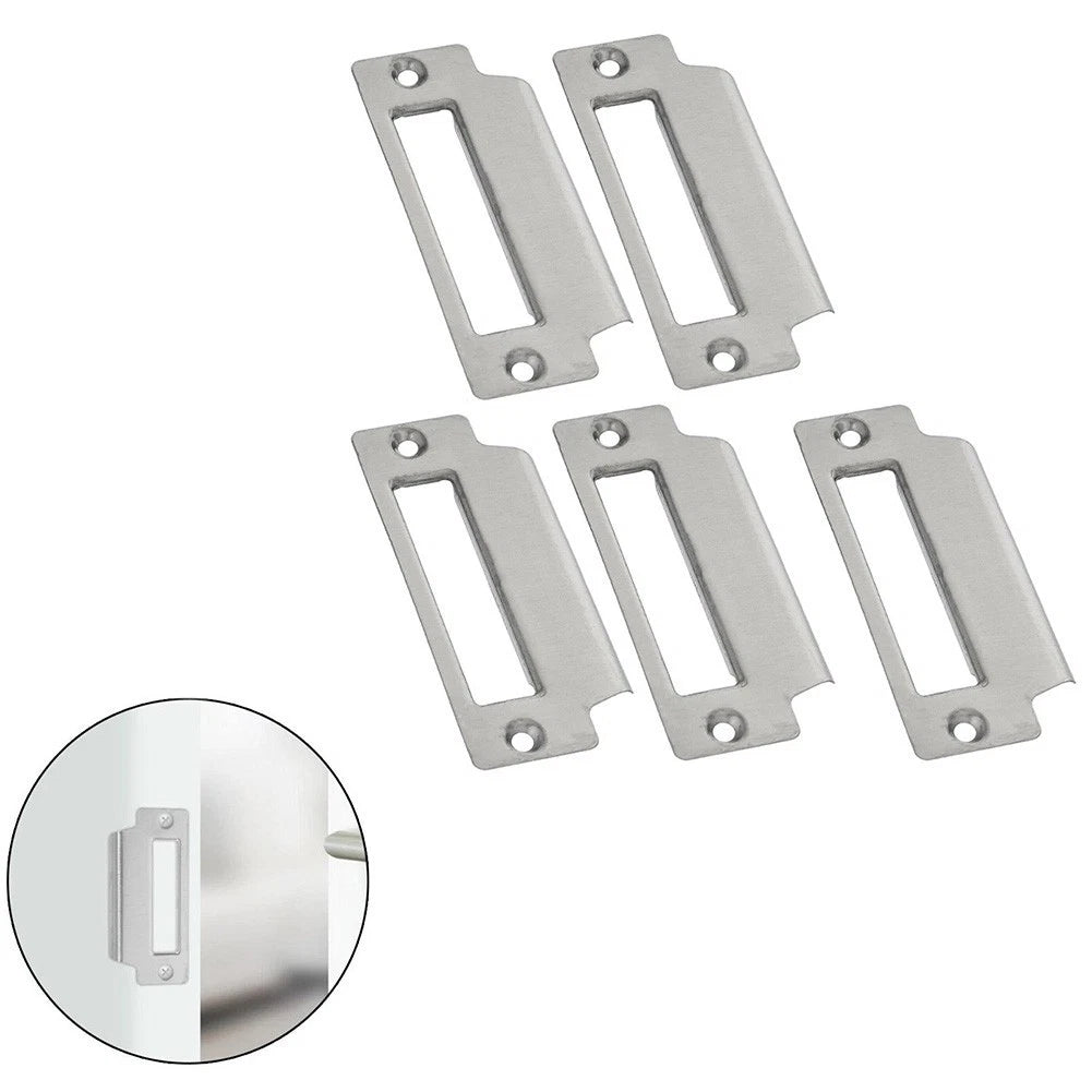 5PCS 64mm Strike Plate for Door Lock Latch (100x30mm Mounting)