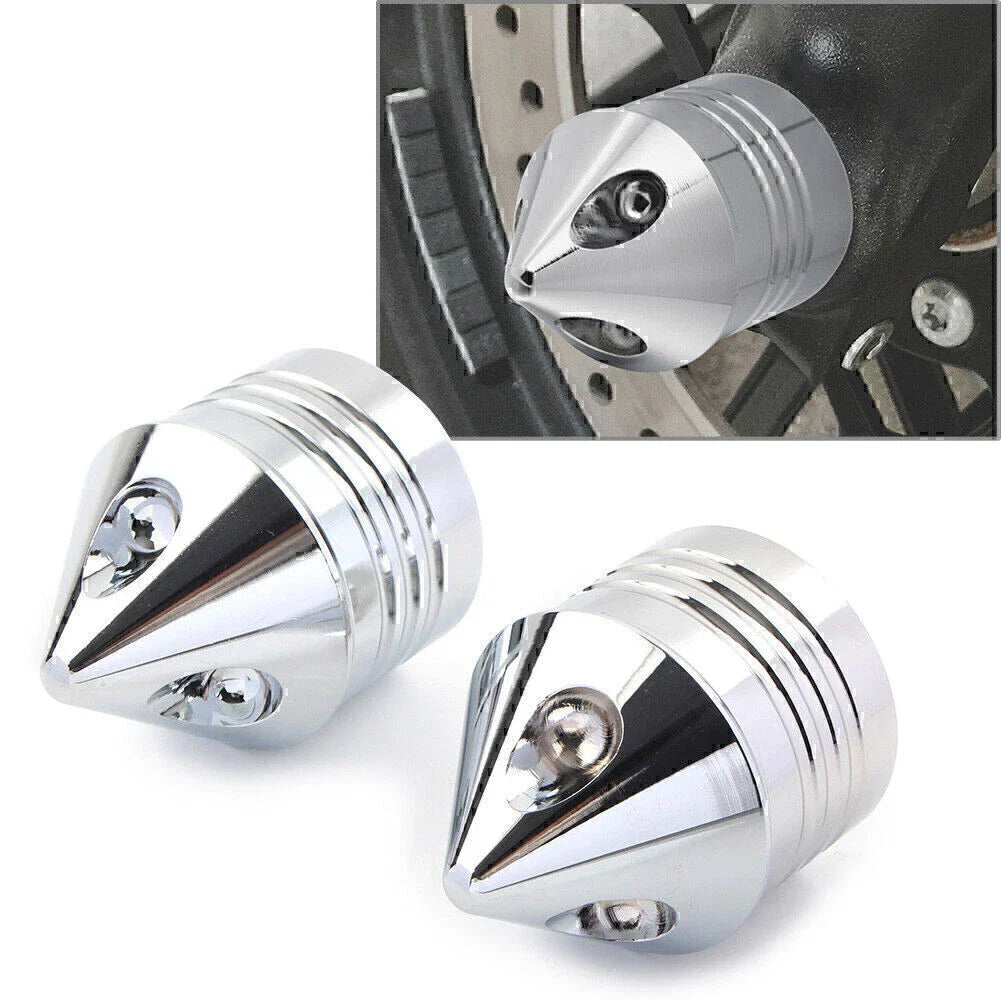 CNC Thick Cut Front Axle Cap Nut Cover for Harley Electra Glide Sportster