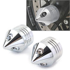 CNC Thick Cut Front Axle Cap Nut Cover for Harley Electra Glide Sportster