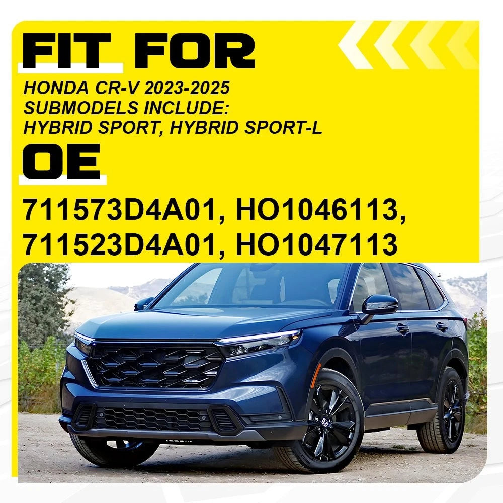 2X Front Bumper Grille Bezel for Honda CR-V Hybrid Sport (2023–2025)