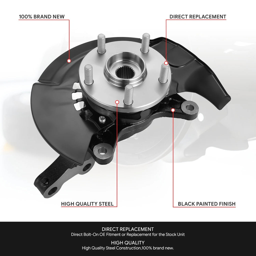 Front Left Loaded Wheel Bearing Hub Knuckle for Toyota Camry (2004–2006)