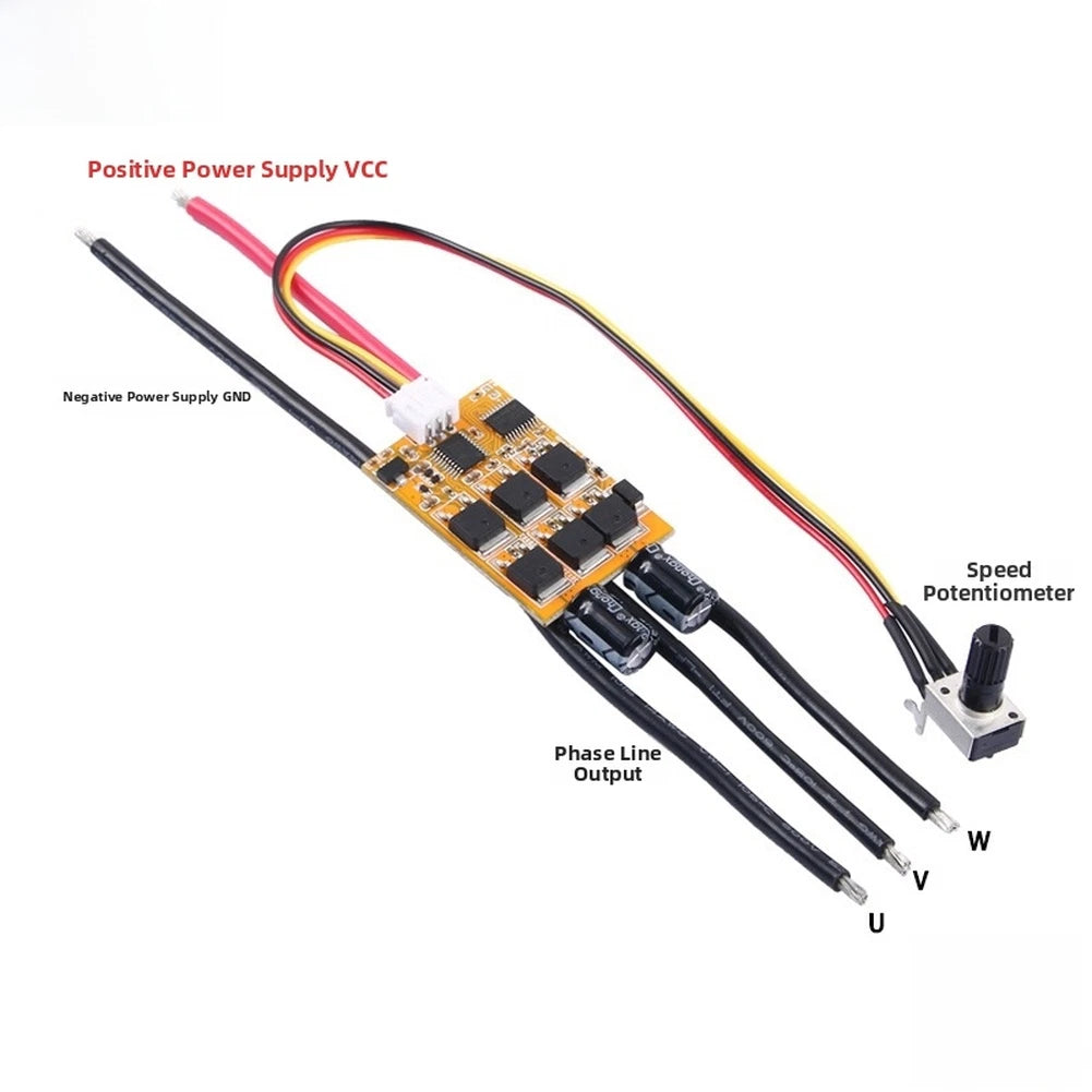300W BLDC Motor Controller for 12V 24V Fans & Water Pump Systems