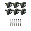 Set of 6 NGK Ignition Coils & Platinum Spark Plugs for Bravada Envoy Rainier (2002–2009)
