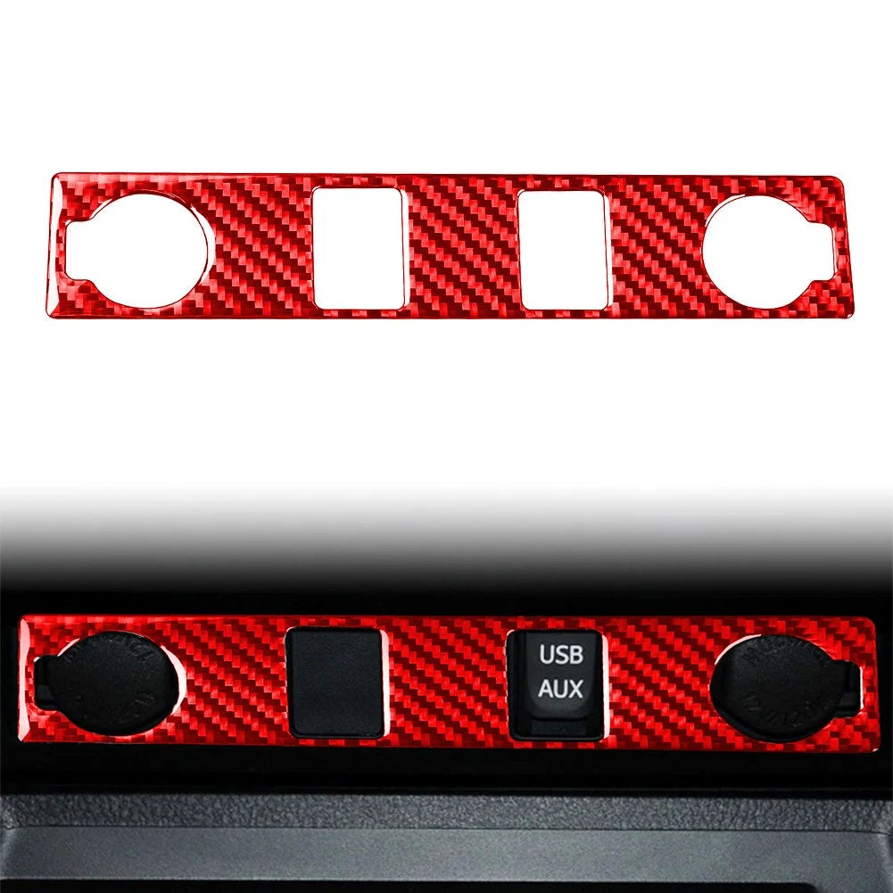 Cigar Lighter Panel Cover Trim for Toyota Tundra (2014–2021) - Carbon Fiber Look