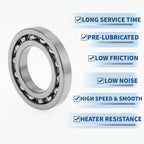 Deep Groove Ball Bearing P5 35x62x9mm for Scooter Skateboard (1 Pc)