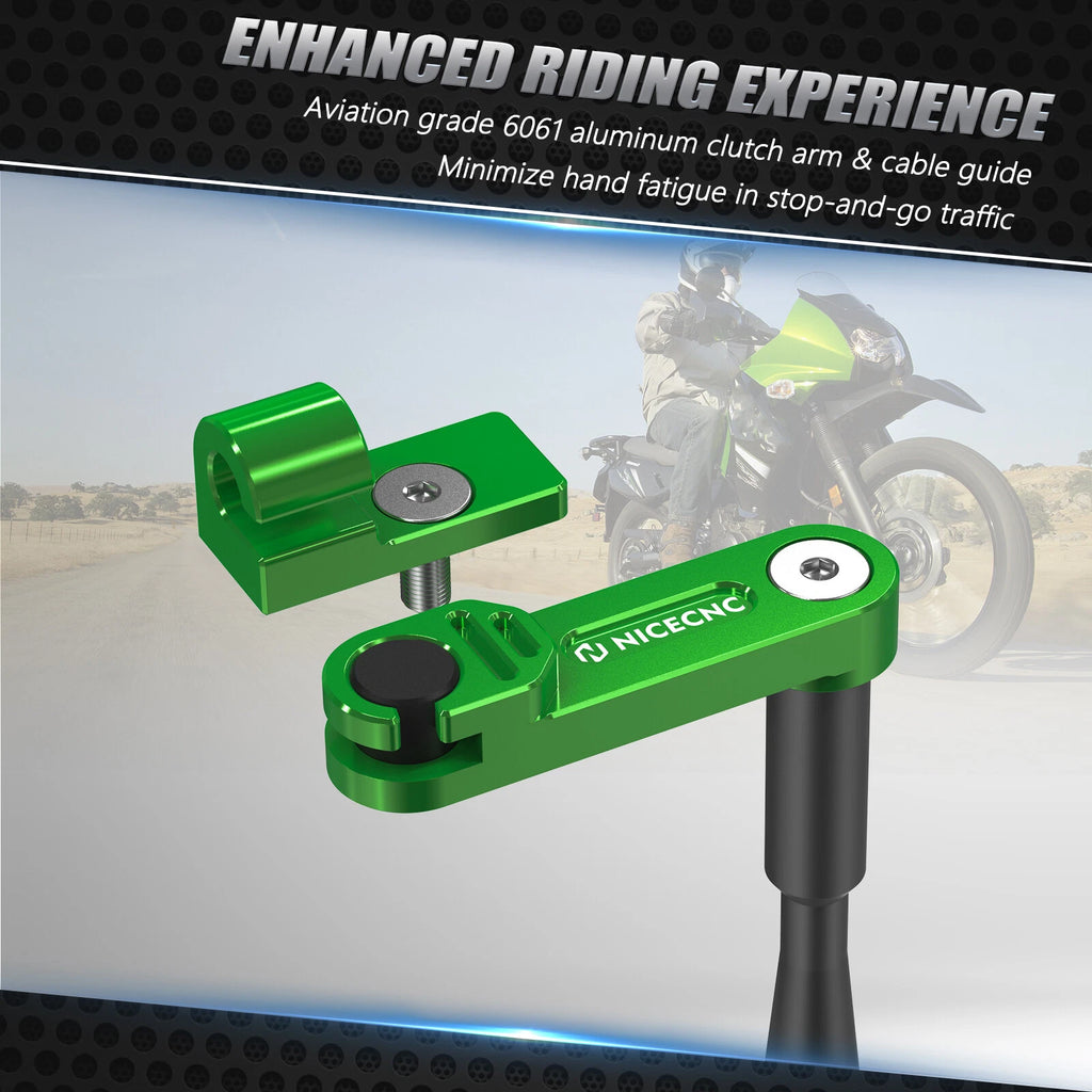 1 Finger Clutch Arm Lever & Bracket for Kawasaki KLR650 (2011–2018)