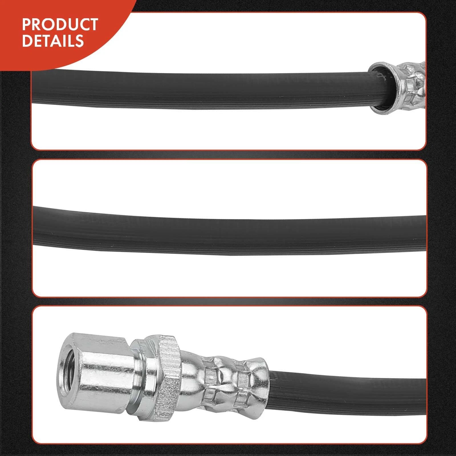 2X Rear Brake Hydraulic Hose for Chevy Cadillac Pontiac Saab 9-5 (1999–2006)