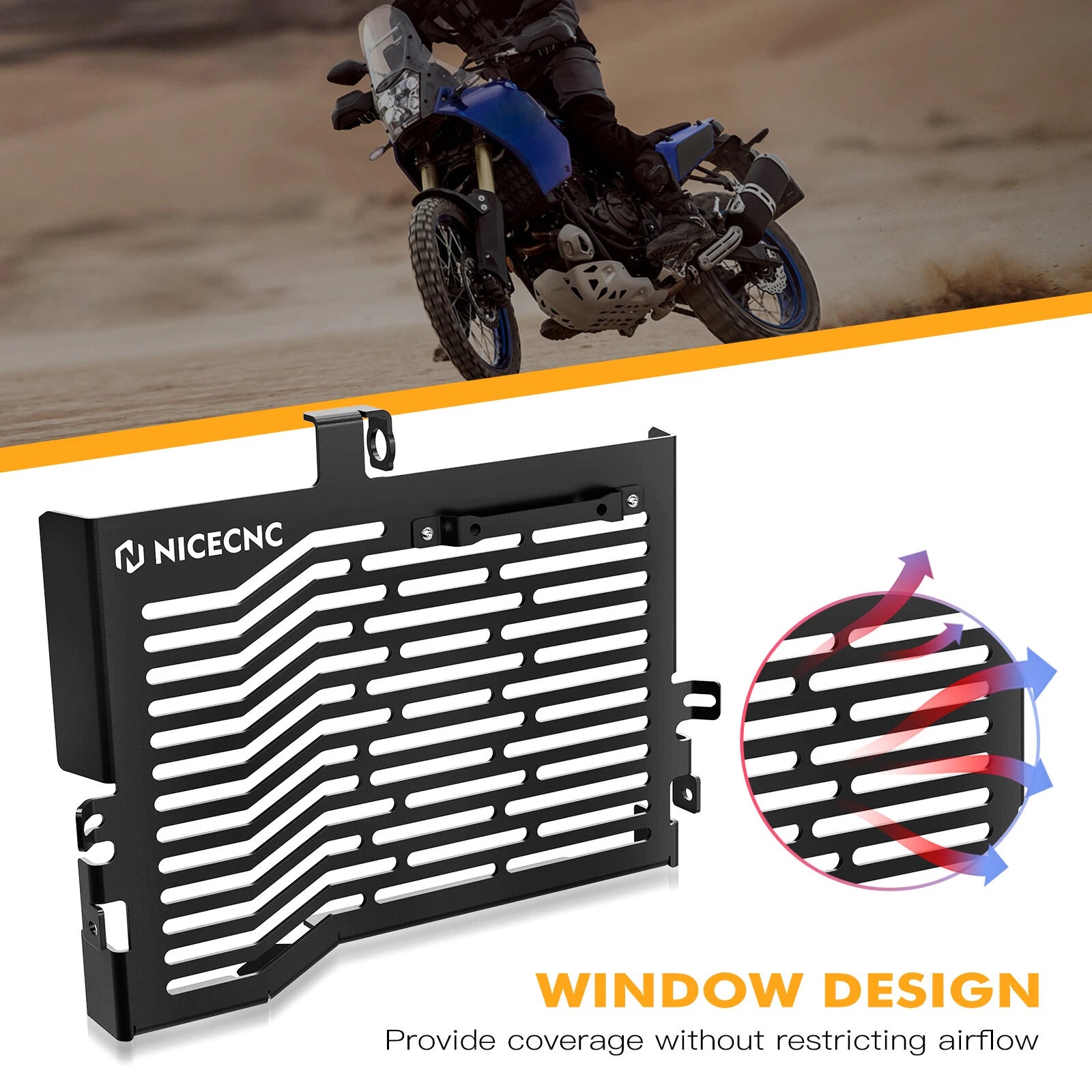 Billet Radiator Guard Cover Kit for Yamaha Tenere 700 (2019–2024)