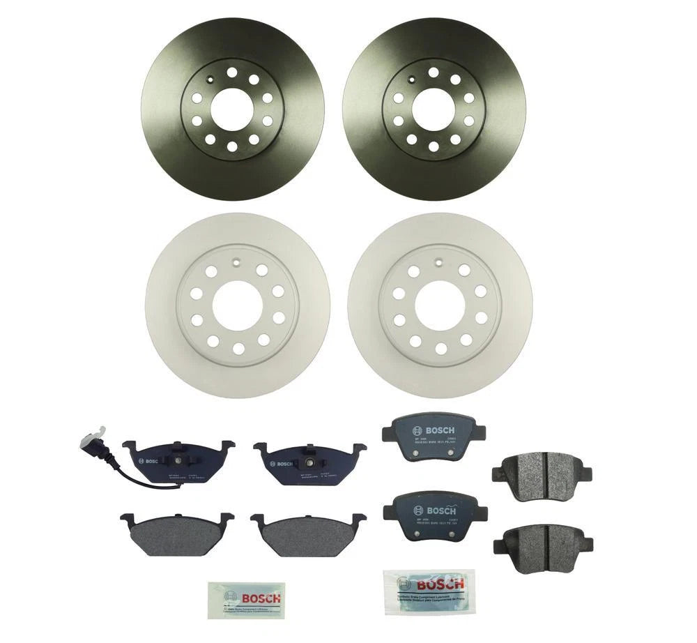 Disc Brake Pad and Rotor Kit for (288mm/253mm) (Semi-Metallic)