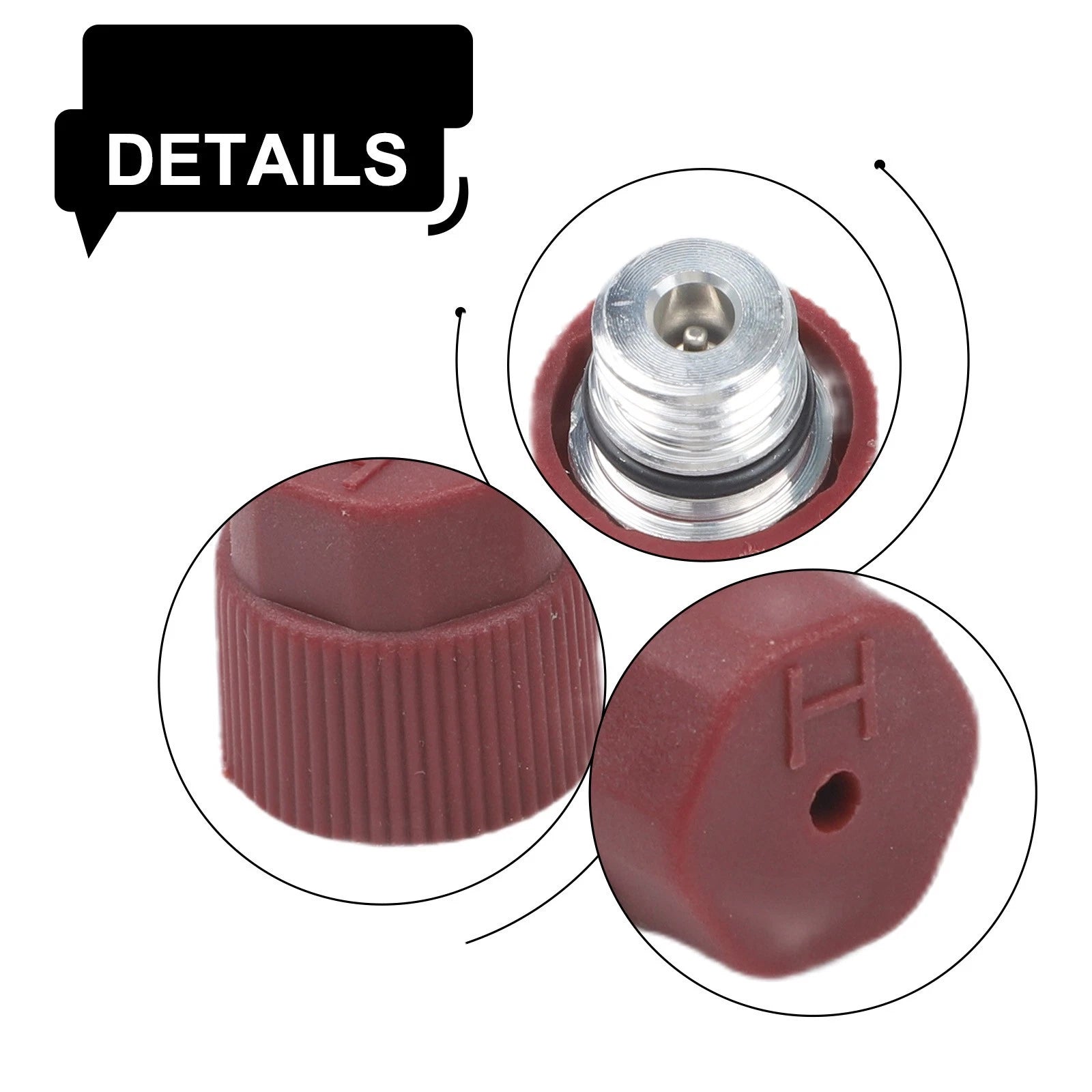 R-134a A/C Service Valve High Side Port Adapter for