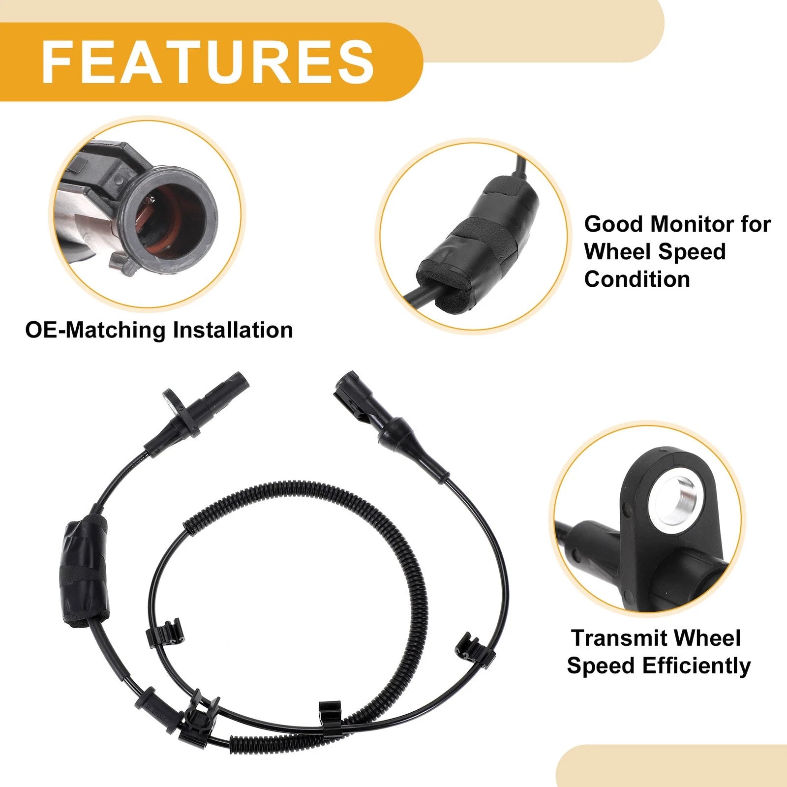 ABS Wheel Speed Sensor No. 9C2Z2C190A for Ford E-150 E-250 (2004–2014)