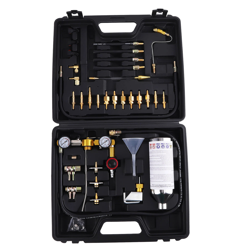 Fuel Injector Cleaner Tool Kit for US EU Asian Cars (12V Gas)