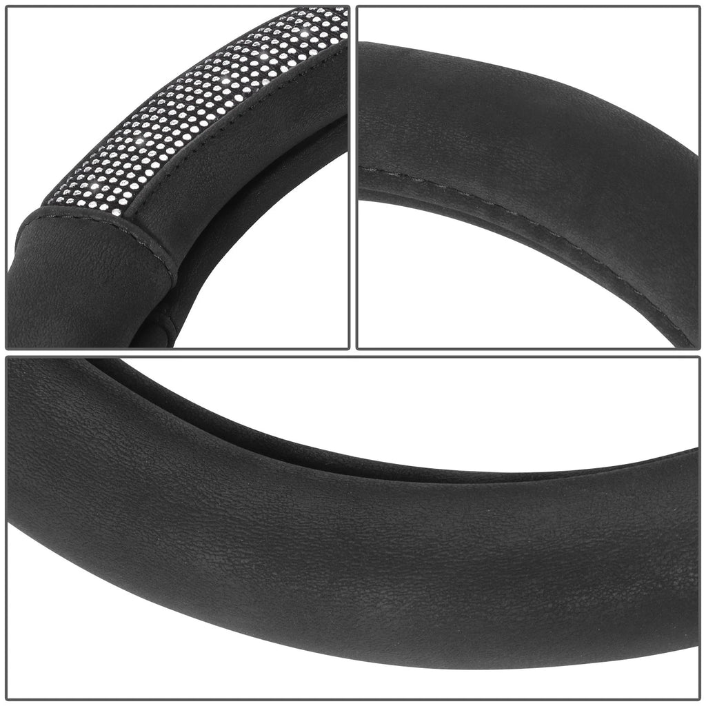 Steering Wheel Cover for Universal Fit (14.5"-15") Matte Grain Texture