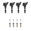 Set of 4 Ignition Coils & Spark Plugs for Kia Optima (2011–2015)