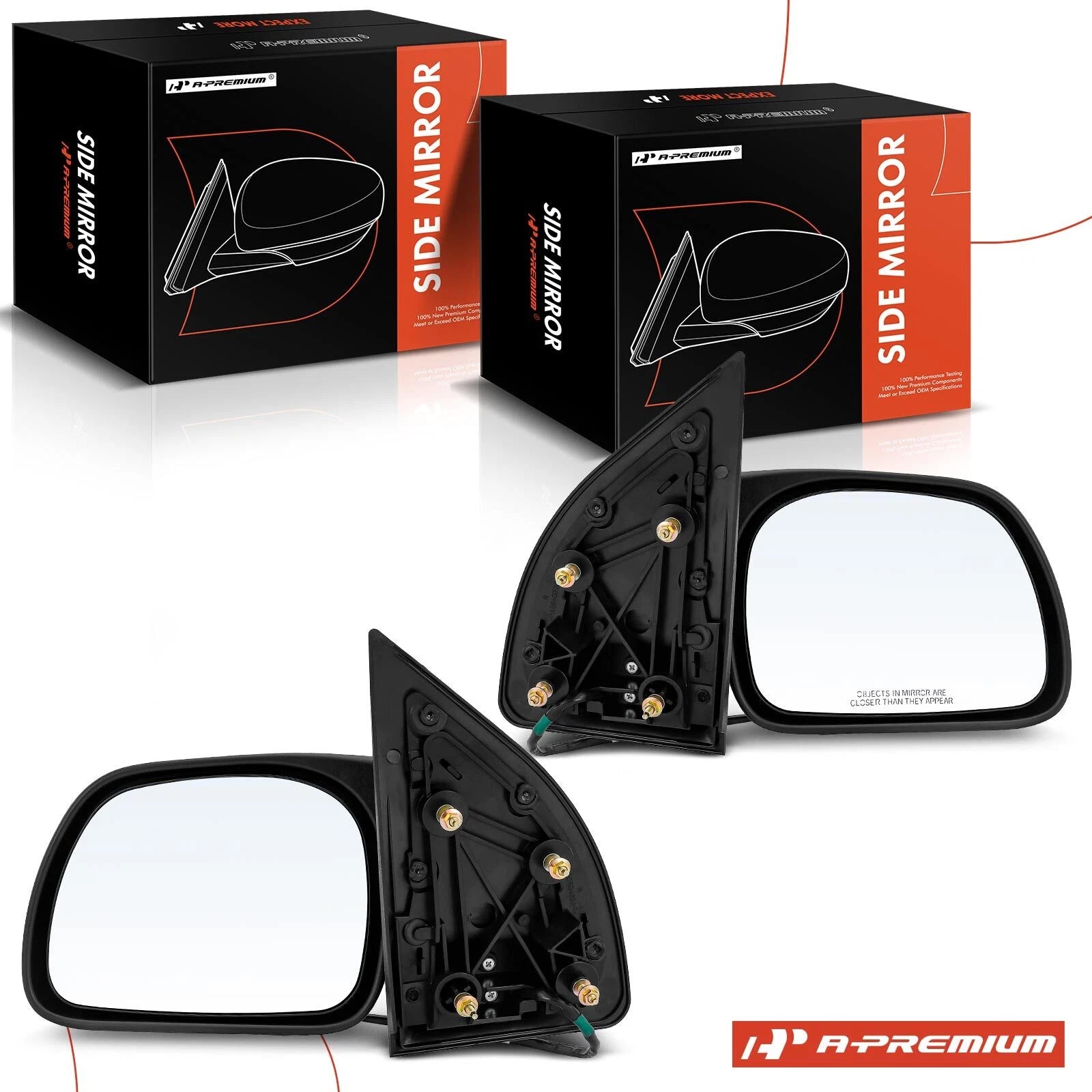 2X Power Mirror Manual Fold & Heated for Ford F-250 Super Duty (2008–2016)