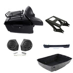 Trunk Backrest Pad Mount Rack Light Speakers for Harley Touring (2014–2026)