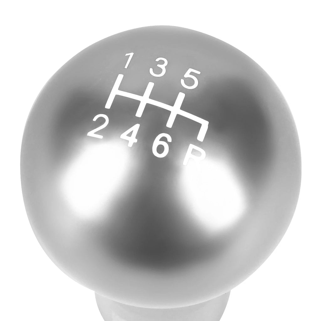Spherical Teardrop Shift Knob for Universal Fit (Aluminum, Silver)