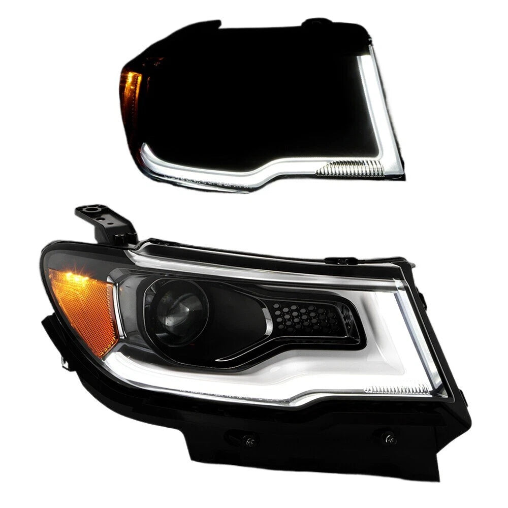 HID/Xenon Projector Headlight for Jeep Compass (2017–2021) w/LED DRL