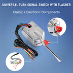 Turn Signal Switch with Flasher Chrome for Ford GM (Universal)