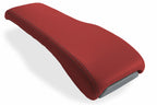 Leather Console Lid Bench Seat Cover for Toyota Tacoma (2001–2004) Red Black Stitch