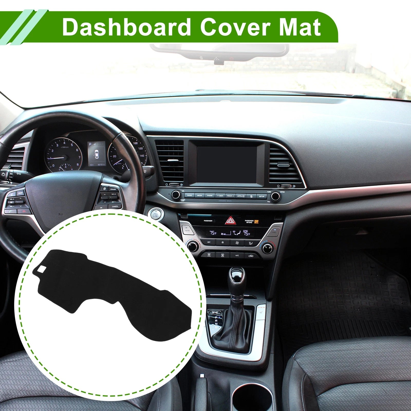 Dashboard Cover for Nissan Bluebird Sylphy G11 (2005–2012) Black Anti-Slip