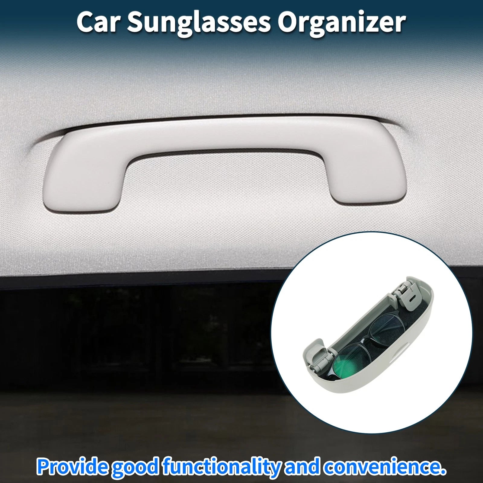 Sunglasses Case for Ford Kuga 3 MK3 ST-Line (2020–2025) Grey Set