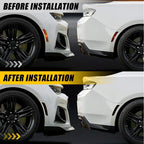 Set of 4 Car Side Leaf Stripe Stickers Trim Decals for Chevy Camaro (2016–2021)