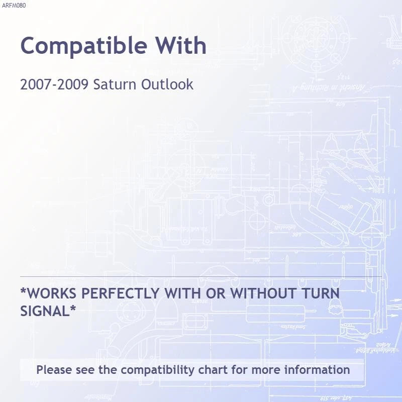 Mirror Cover Set Replacement for 2007–2009 Saturn Outlook
