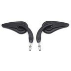 Flame Side Mirrors for Harley (1984–2014) - Black