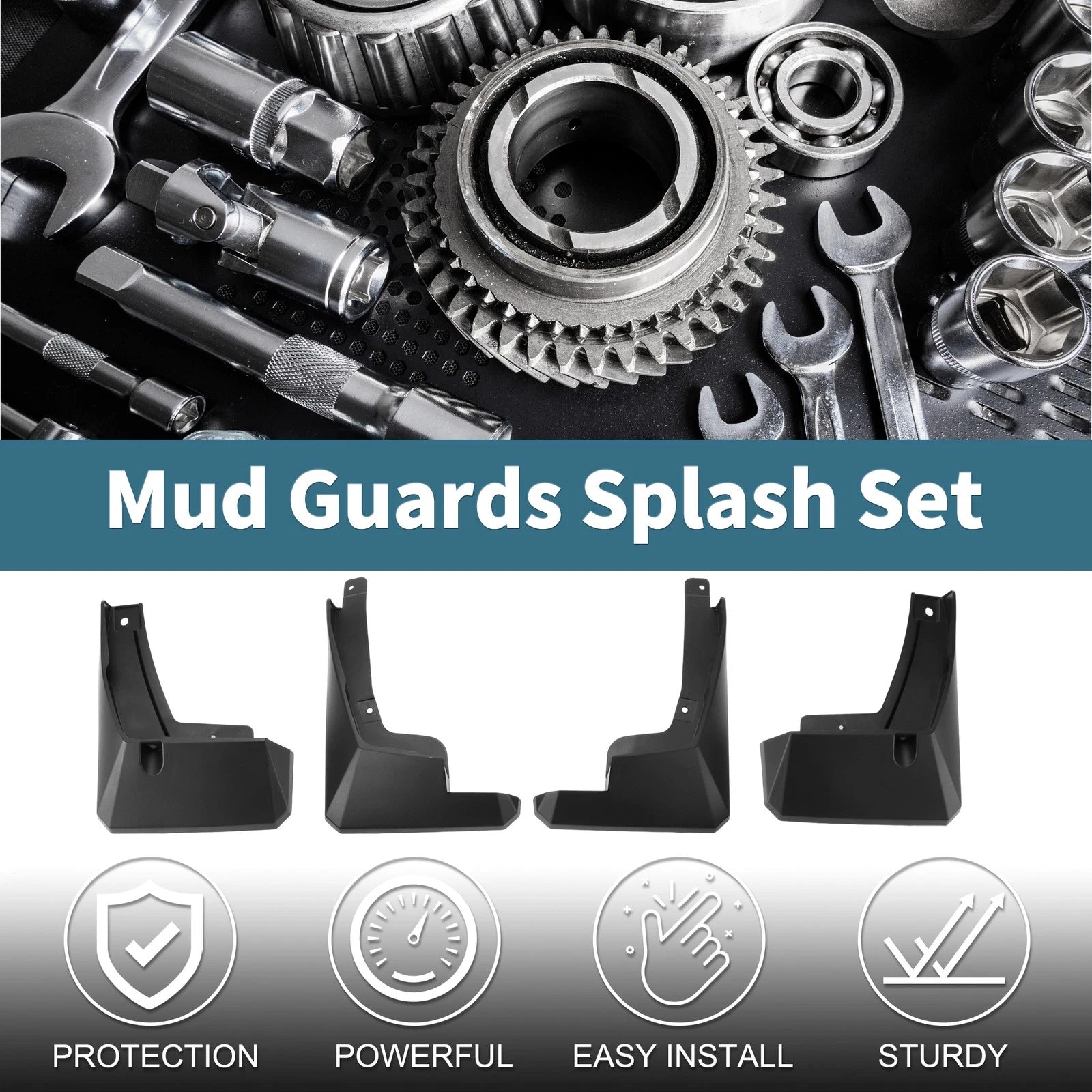 Set of 2 Mud Flaps Splash Guards for Toyota Avanza (2022–2023)