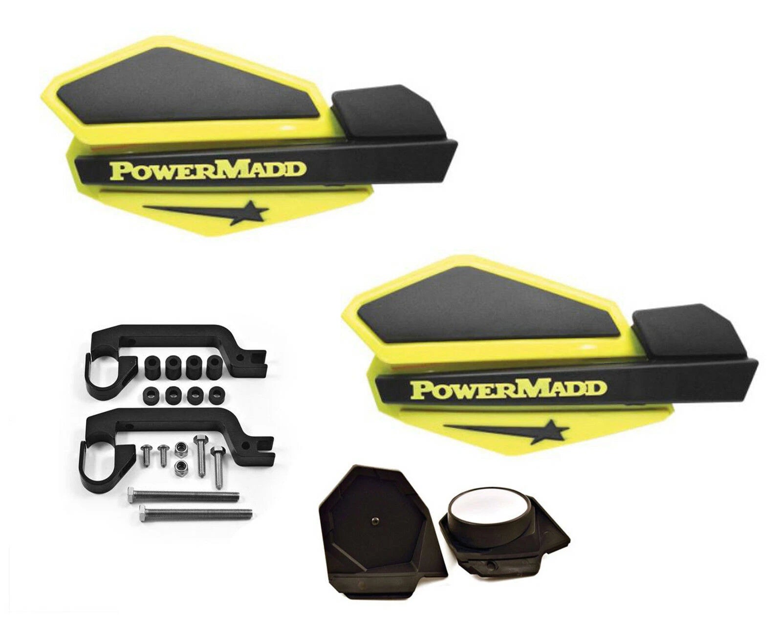 Powermadd Star Series Hand Guards Mirror Mount Kit for KFX 400 450R 700 (2003–2008)
