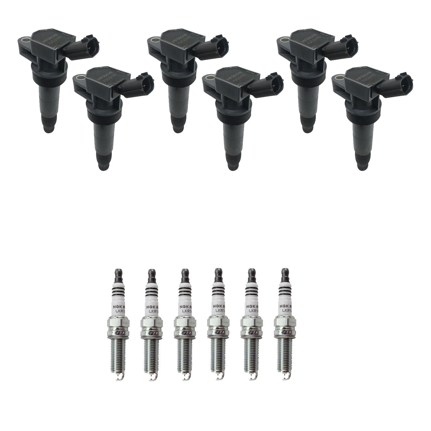 Set of 6 Ignition Coils & NGK Ruthenium Spark Plugs for K900 (2015–2016)