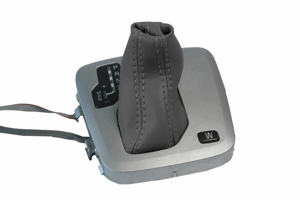 Leather Automatic Shift Boot Cover for Volvo XC90 (2003–2014) Gray