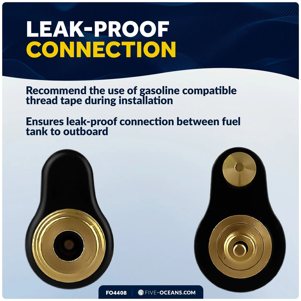Brass 1/4” NPT Male Fuel Line Connector for Yamaha Mercury (Up to 1998)